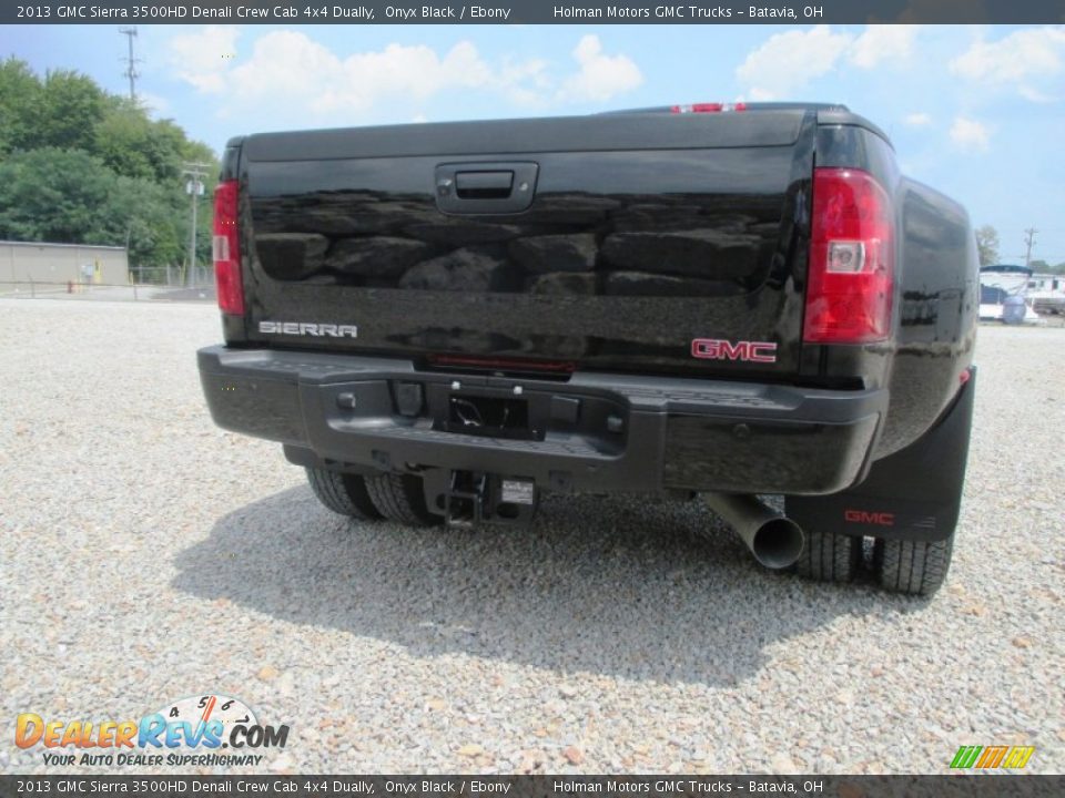 2013 GMC Sierra 3500HD Denali Crew Cab 4x4 Dually Onyx Black / Ebony Photo #31