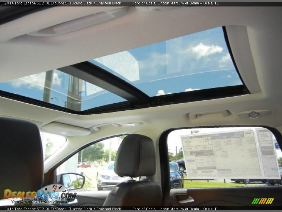 2014 Ford Escape SE 2.0L EcoBoost Tuxedo Black / Charcoal Black Photo #8