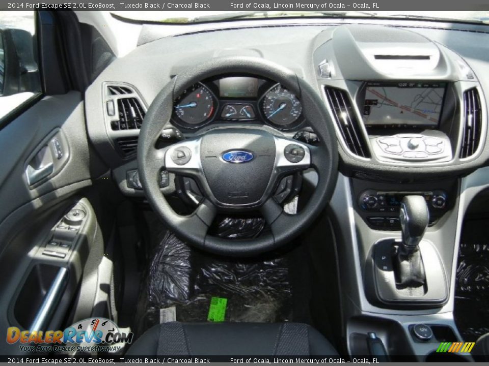 2014 Ford Escape SE 2.0L EcoBoost Tuxedo Black / Charcoal Black Photo #9