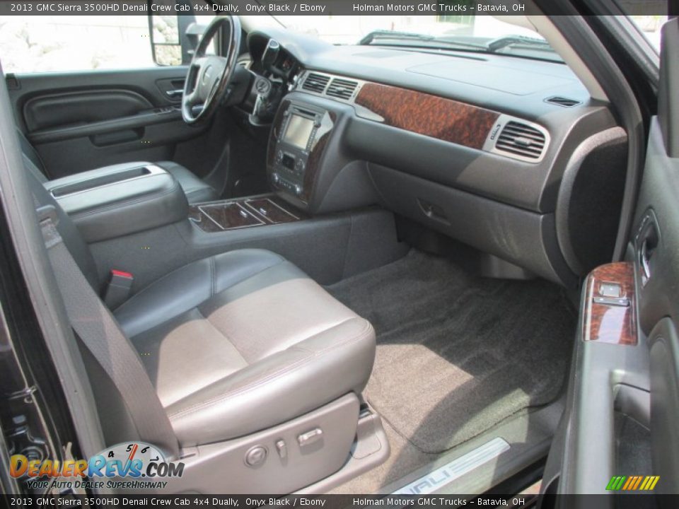2013 GMC Sierra 3500HD Denali Crew Cab 4x4 Dually Onyx Black / Ebony Photo #33