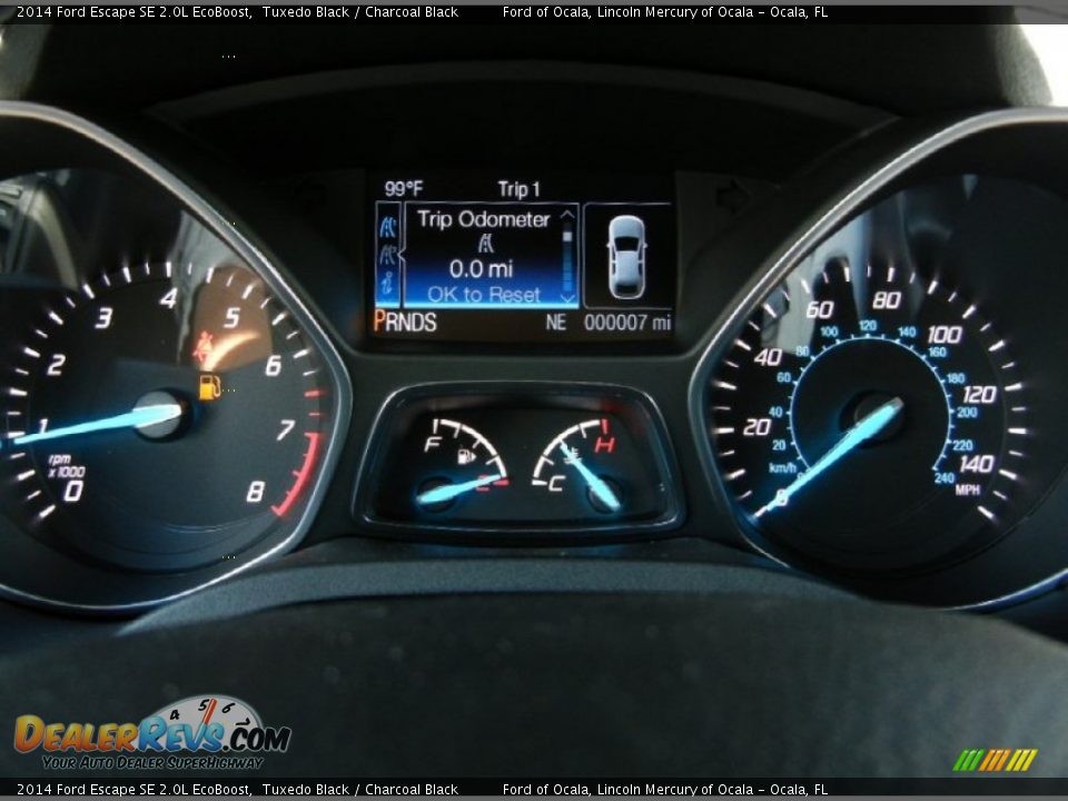 2014 Ford Escape SE 2.0L EcoBoost Tuxedo Black / Charcoal Black Photo #10