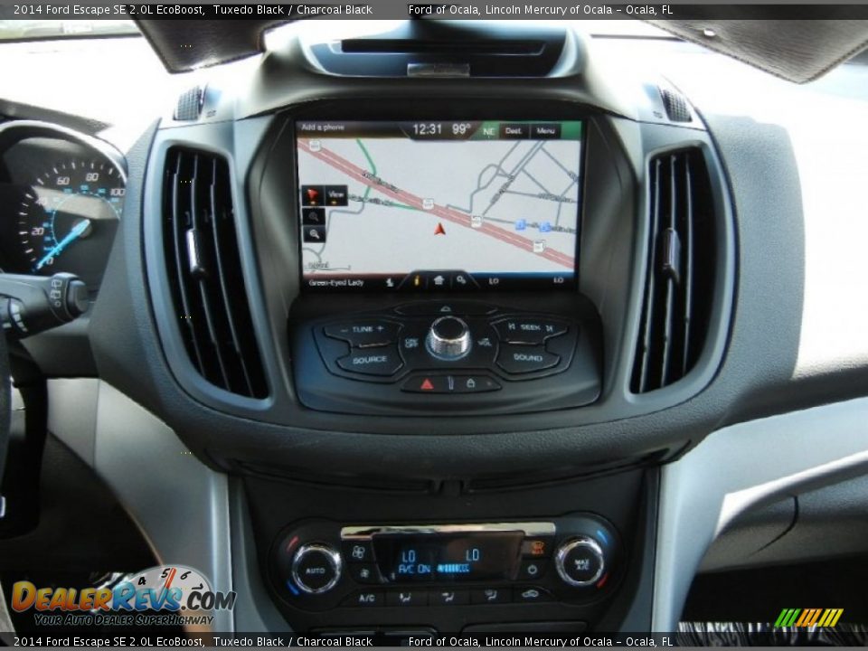 2014 Ford Escape SE 2.0L EcoBoost Tuxedo Black / Charcoal Black Photo #11