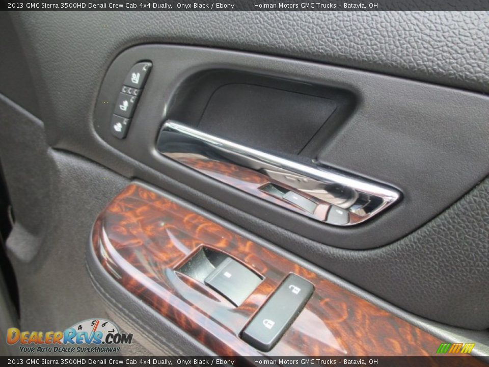 2013 GMC Sierra 3500HD Denali Crew Cab 4x4 Dually Onyx Black / Ebony Photo #35