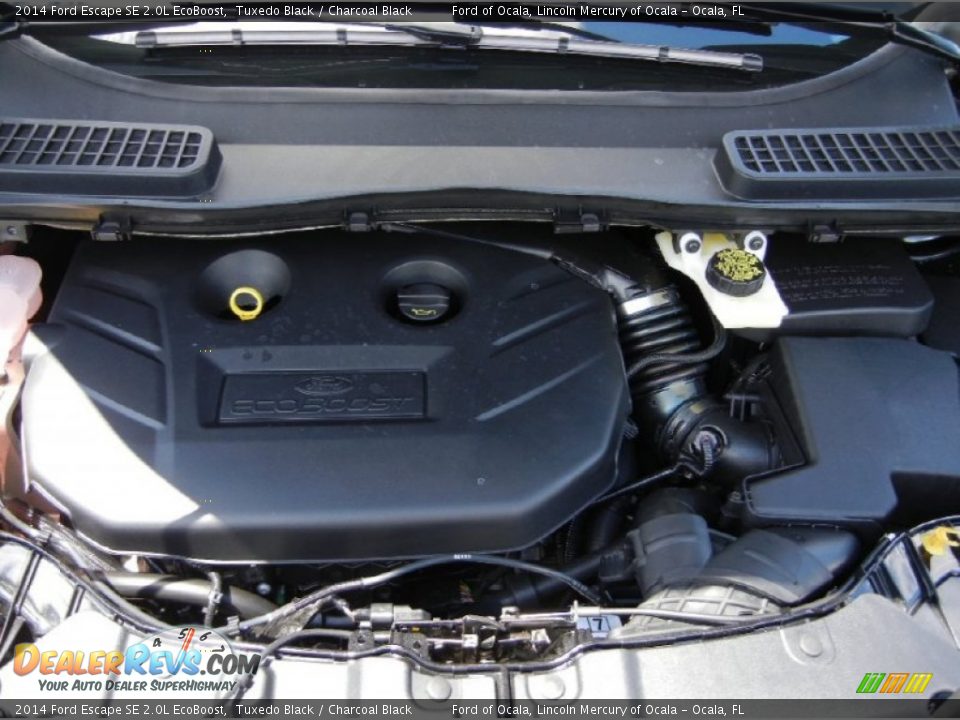 2014 Ford Escape SE 2.0L EcoBoost Tuxedo Black / Charcoal Black Photo #12