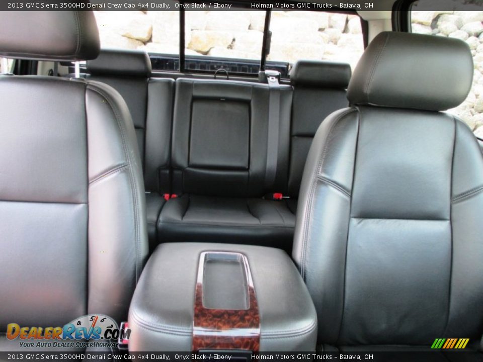 2013 GMC Sierra 3500HD Denali Crew Cab 4x4 Dually Onyx Black / Ebony Photo #36