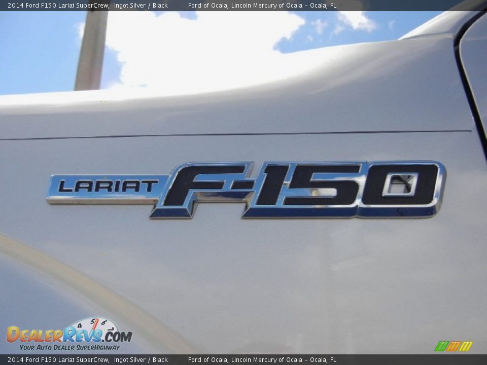 2014 Ford F150 Lariat SuperCrew Ingot Silver / Black Photo #5