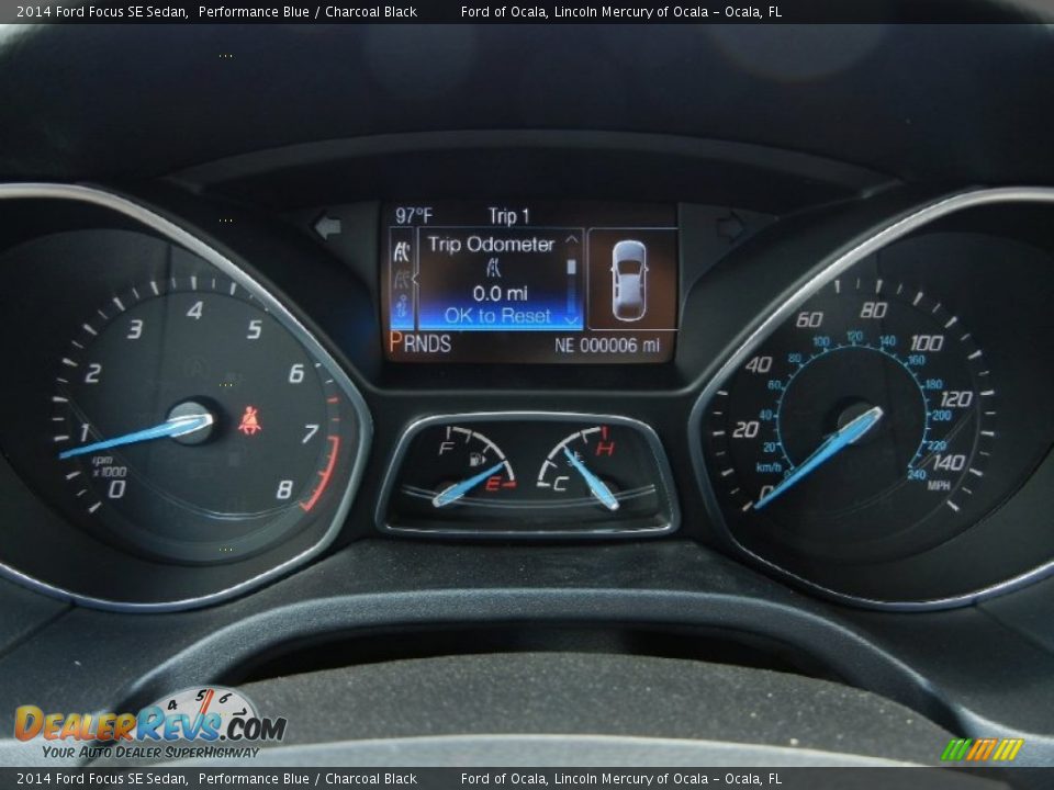 2014 Ford Focus SE Sedan Performance Blue / Charcoal Black Photo #10