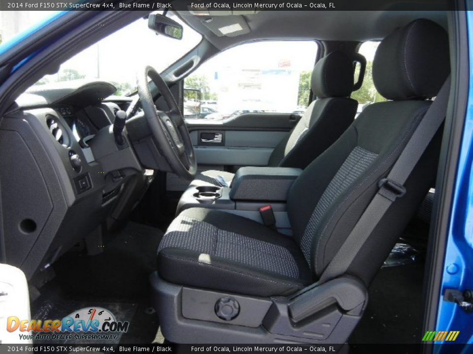 Black Interior - 2014 Ford F150 STX SuperCrew 4x4 Photo #6