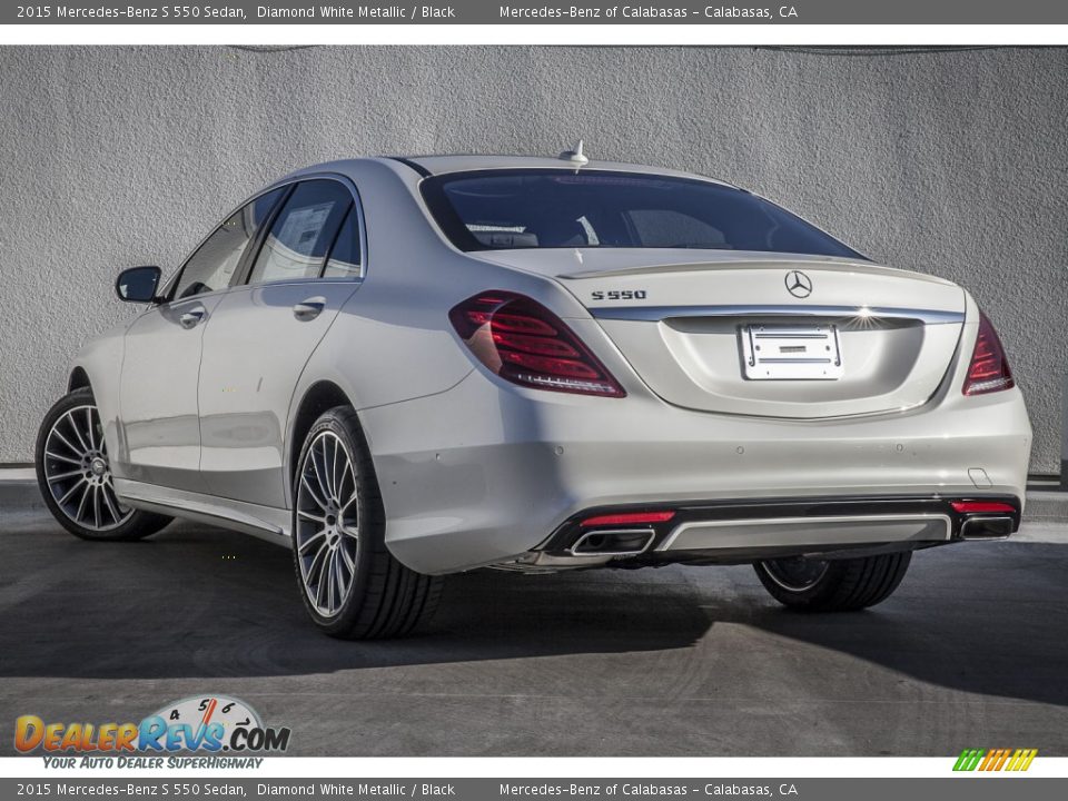 2015 Mercedes-Benz S 550 Sedan Diamond White Metallic / Black Photo #2