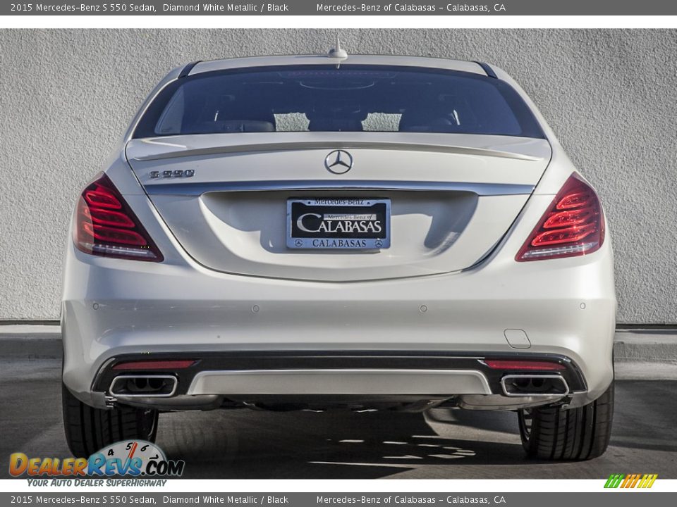 2015 Mercedes-Benz S 550 Sedan Diamond White Metallic / Black Photo #3