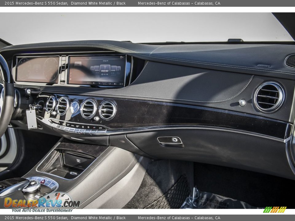 2015 Mercedes-Benz S 550 Sedan Diamond White Metallic / Black Photo #8