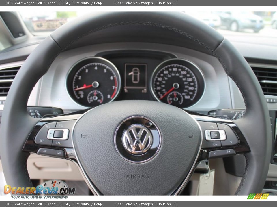 2015 Volkswagen Golf 4 Door 1.8T SE Steering Wheel Photo #16
