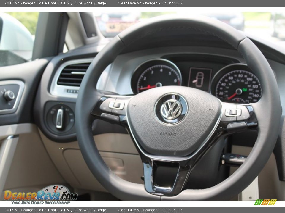2015 Volkswagen Golf 4 Door 1.8T SE Steering Wheel Photo #24