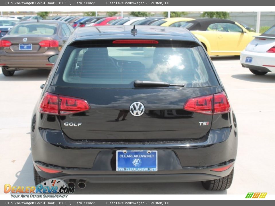 2015 Volkswagen Golf 4 Door 1.8T SEL Black / Black Photo #7