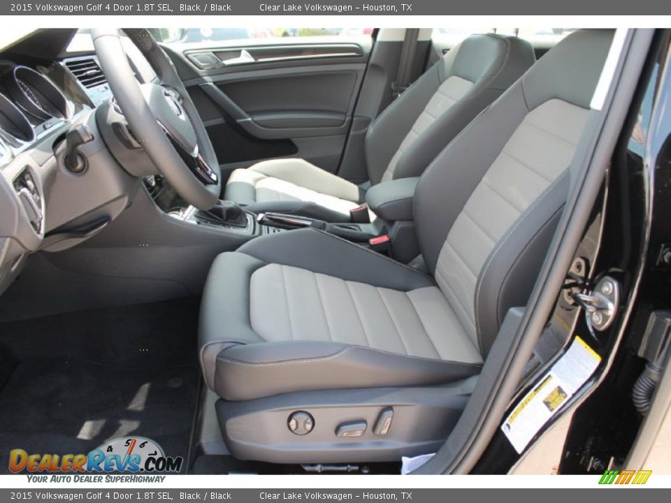Black Interior - 2015 Volkswagen Golf 4 Door 1.8T SEL Photo #10