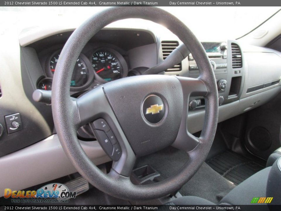 2012 Chevrolet Silverado 1500 LS Extended Cab 4x4 Graystone Metallic / Dark Titanium Photo #15