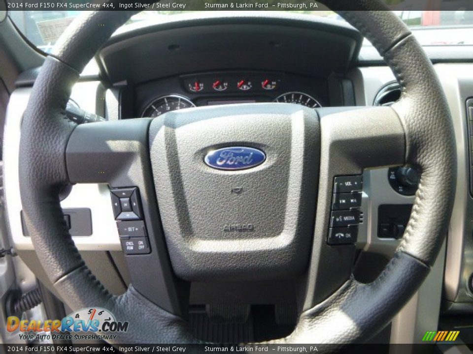 2014 Ford F150 FX4 SuperCrew 4x4 Ingot Silver / Steel Grey Photo #12