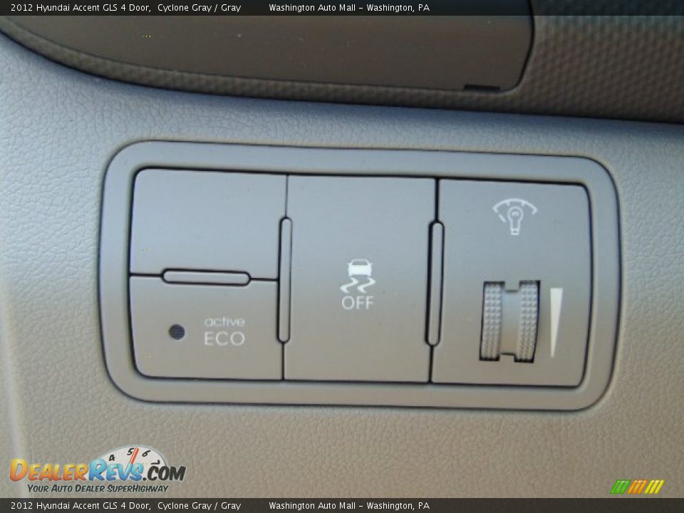 2012 Hyundai Accent GLS 4 Door Cyclone Gray / Gray Photo #18