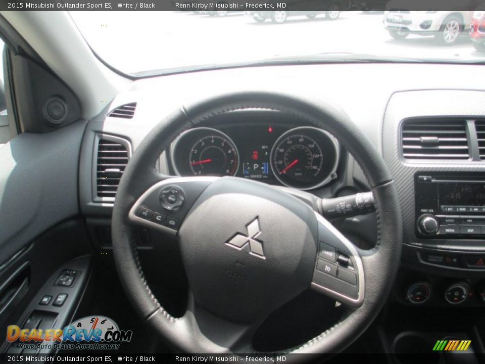 2015 Mitsubishi Outlander Sport ES White / Black Photo #11