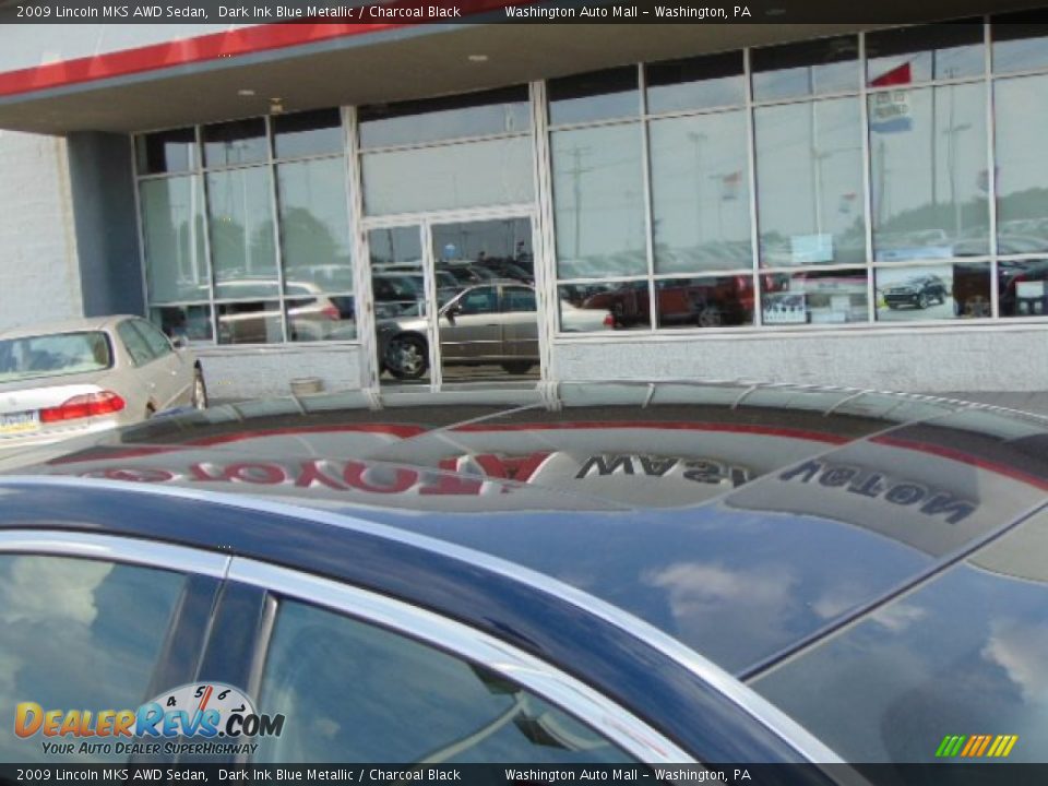 2009 Lincoln MKS AWD Sedan Dark Ink Blue Metallic / Charcoal Black Photo #3