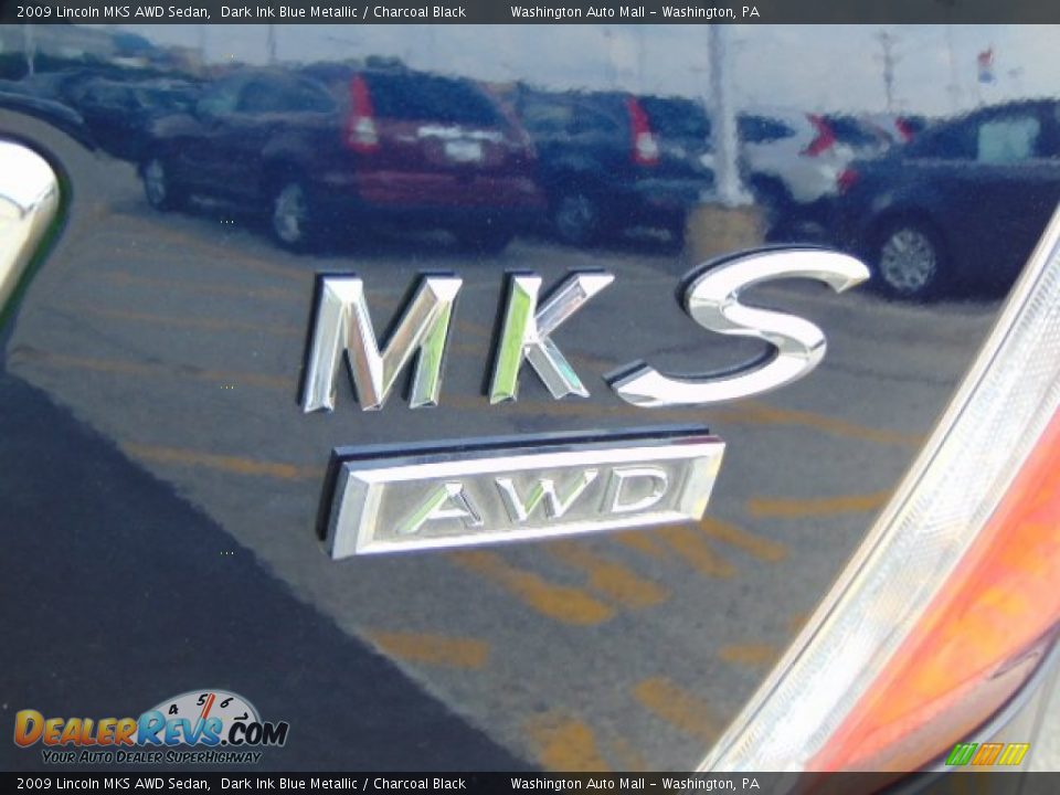 2009 Lincoln MKS AWD Sedan Dark Ink Blue Metallic / Charcoal Black Photo #9