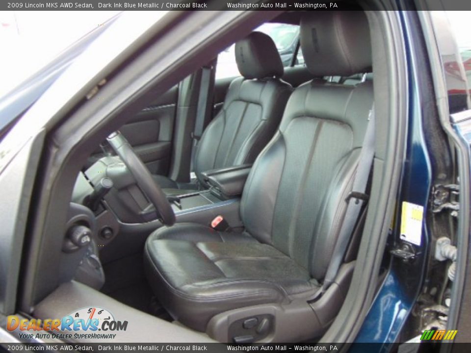 2009 Lincoln MKS AWD Sedan Dark Ink Blue Metallic / Charcoal Black Photo #11