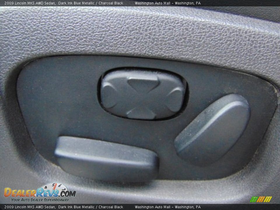 2009 Lincoln MKS AWD Sedan Dark Ink Blue Metallic / Charcoal Black Photo #12