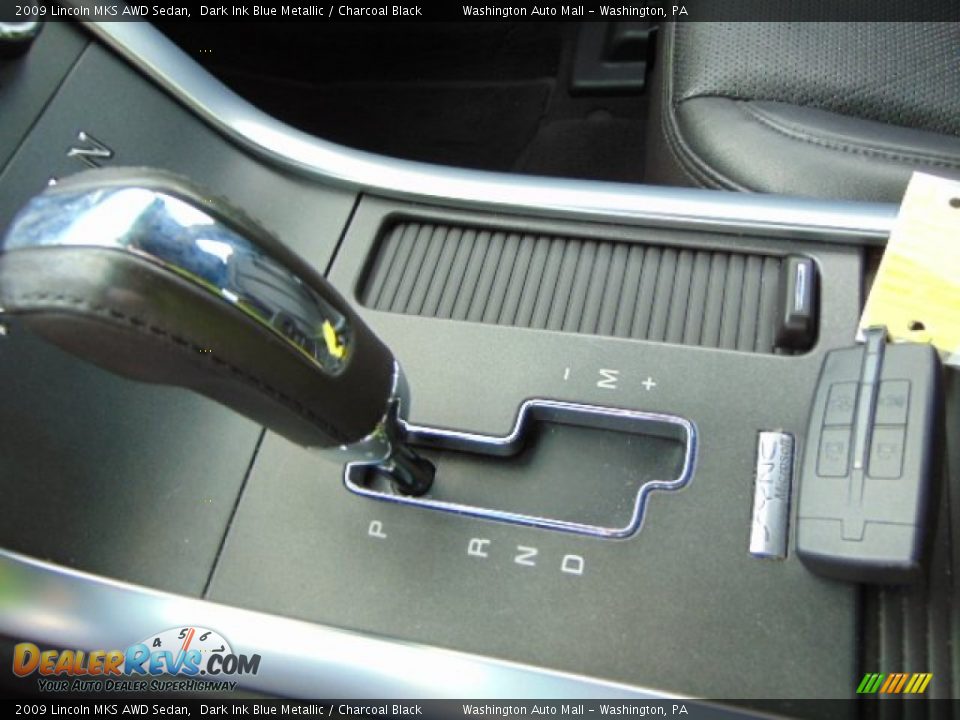 2009 Lincoln MKS AWD Sedan Dark Ink Blue Metallic / Charcoal Black Photo #17