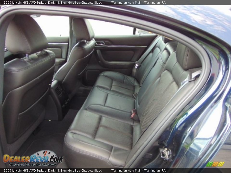 2009 Lincoln MKS AWD Sedan Dark Ink Blue Metallic / Charcoal Black Photo #18