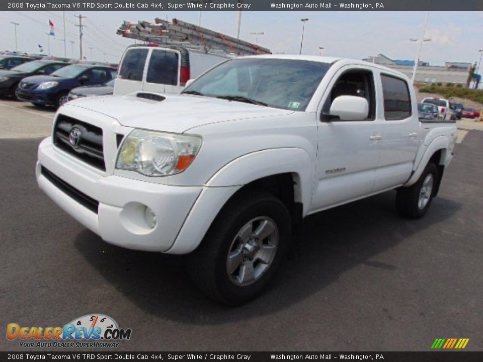 Front 3/4 View of 2008 Toyota Tacoma V6 TRD Sport Double Cab 4x4 Photo #4
