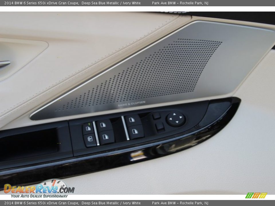2014 BMW 6 Series 650i xDrive Gran Coupe Deep Sea Blue Metallic / Ivory White Photo #10