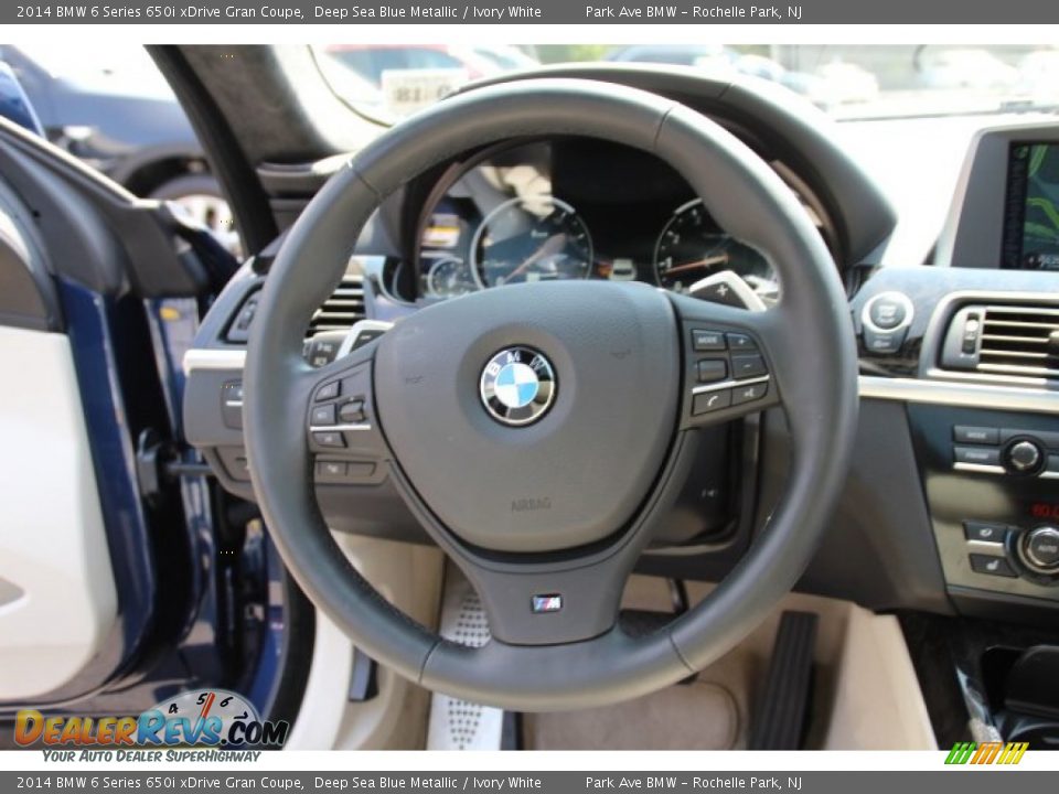 2014 BMW 6 Series 650i xDrive Gran Coupe Steering Wheel Photo #18