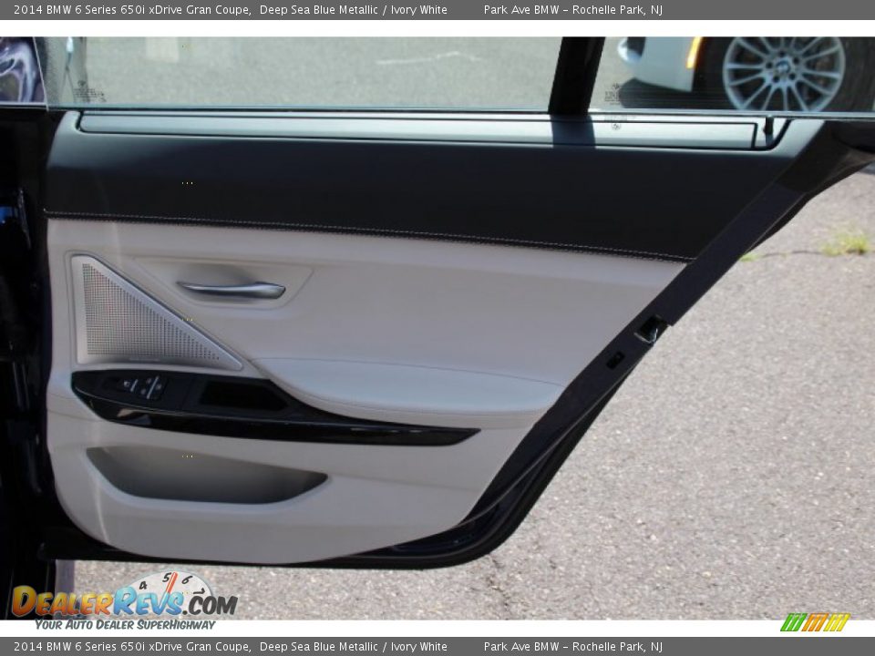 2014 BMW 6 Series 650i xDrive Gran Coupe Deep Sea Blue Metallic / Ivory White Photo #24
