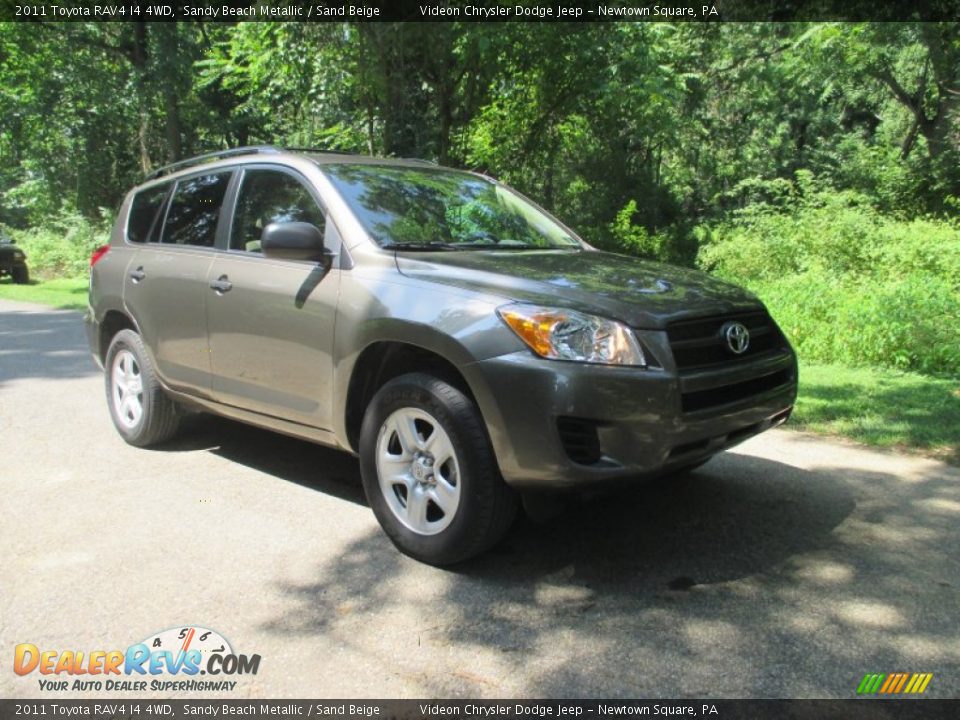2011 Toyota RAV4 I4 4WD Sandy Beach Metallic / Sand Beige Photo #3