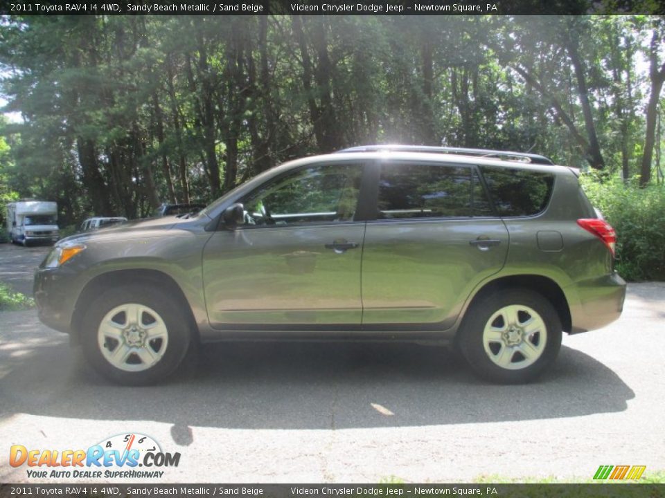 2011 Toyota RAV4 I4 4WD Sandy Beach Metallic / Sand Beige Photo #4