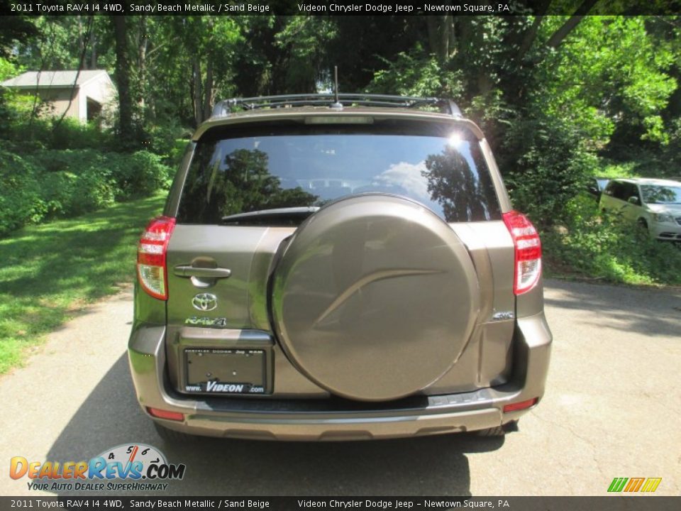 2011 Toyota RAV4 I4 4WD Sandy Beach Metallic / Sand Beige Photo #9