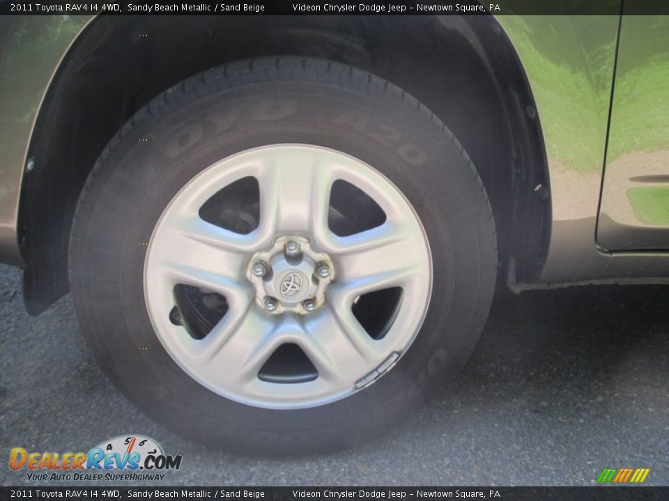 2011 Toyota RAV4 I4 4WD Sandy Beach Metallic / Sand Beige Photo #10