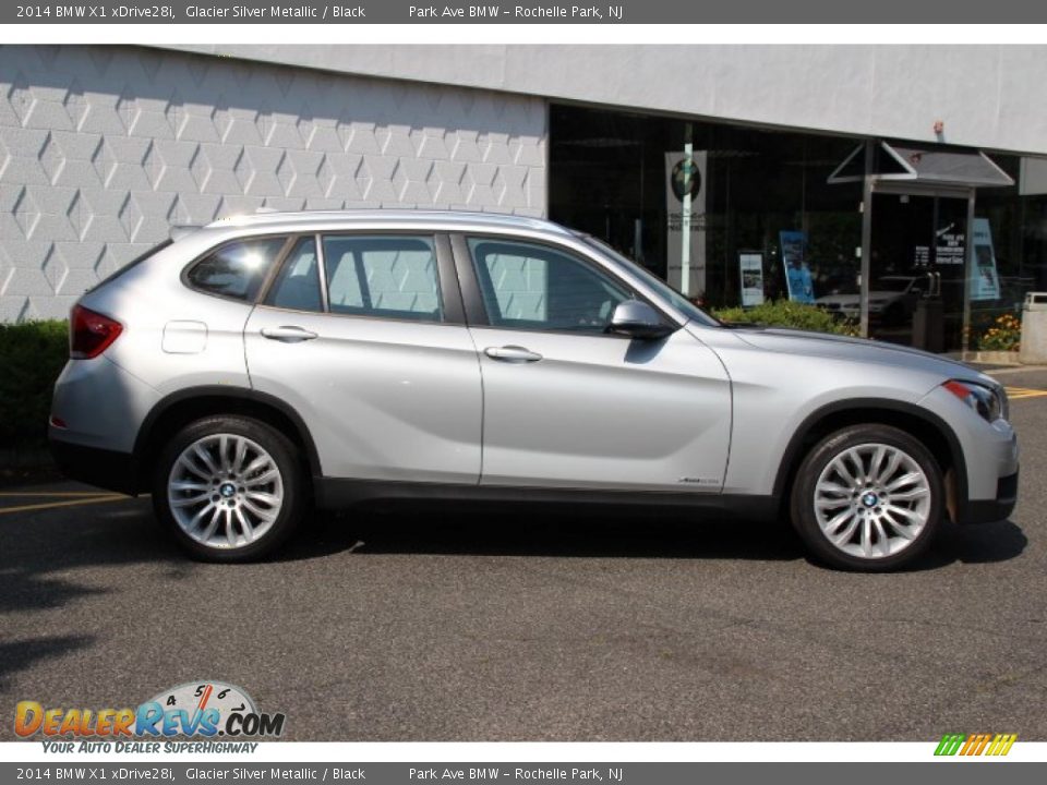 2014 BMW X1 xDrive28i Glacier Silver Metallic / Black Photo #2