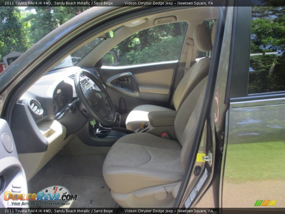 2011 Toyota RAV4 I4 4WD Sandy Beach Metallic / Sand Beige Photo #15