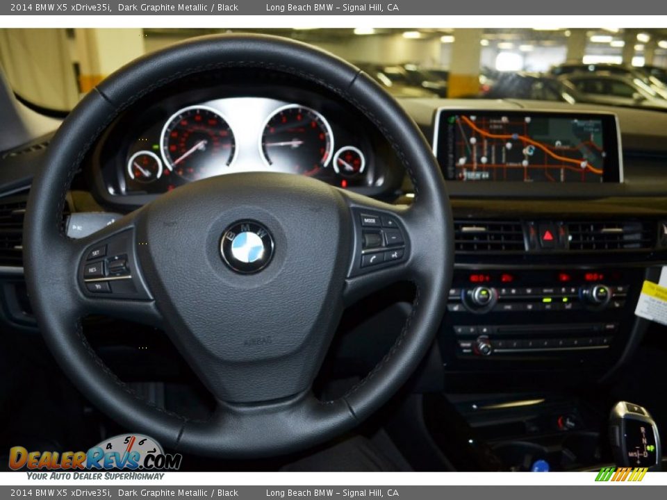2014 BMW X5 xDrive35i Dark Graphite Metallic / Black Photo #9