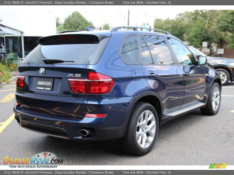 2012 BMW X5 xDrive35i Premium Deep Sea Blue Metallic / Cinnamon Brown Photo #3