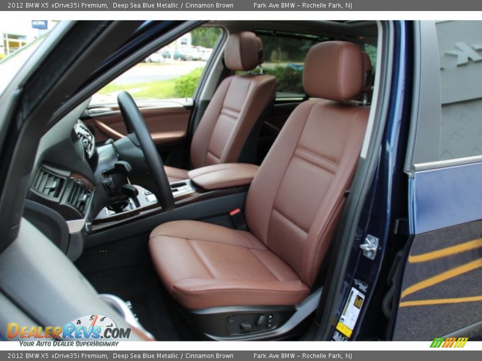2012 BMW X5 xDrive35i Premium Deep Sea Blue Metallic / Cinnamon Brown Photo #11