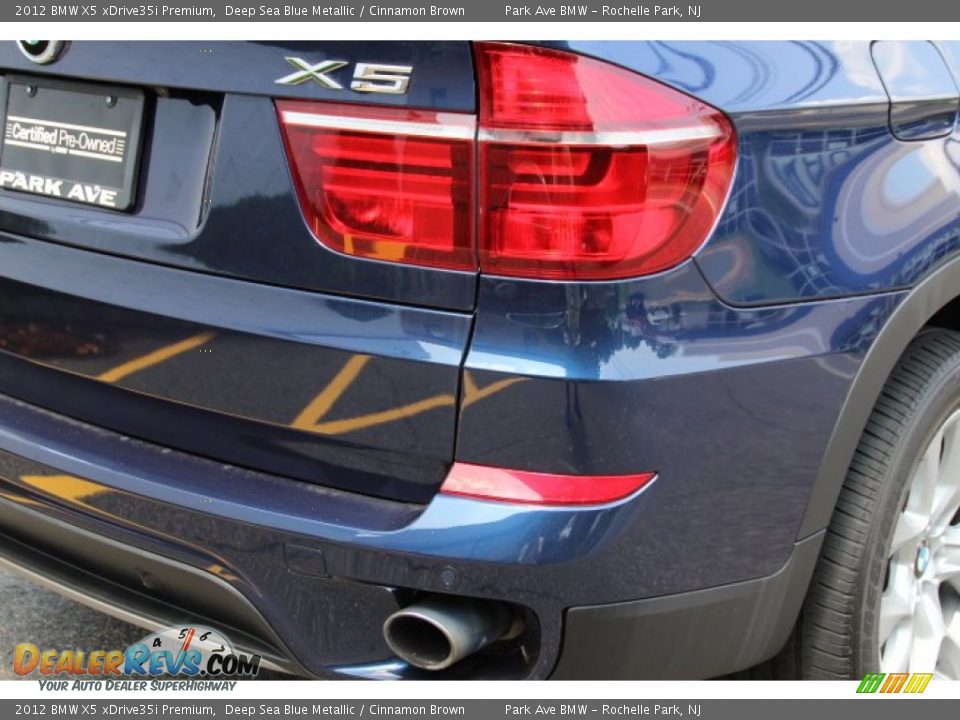2012 BMW X5 xDrive35i Premium Deep Sea Blue Metallic / Cinnamon Brown Photo #22