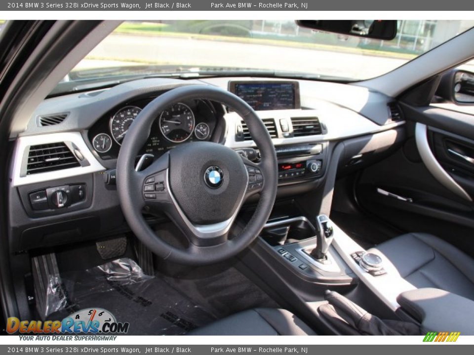 Black Interior - 2014 BMW 3 Series 328i xDrive Sports Wagon Photo #10