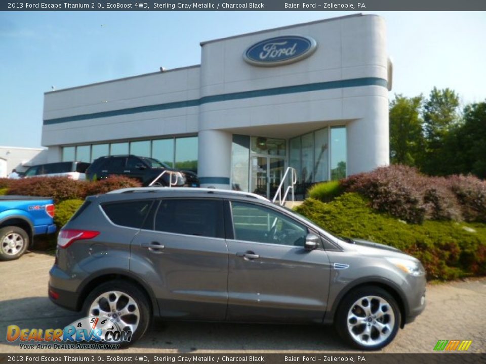 2013 Ford Escape Titanium 2.0L EcoBoost 4WD Sterling Gray Metallic / Charcoal Black Photo #1