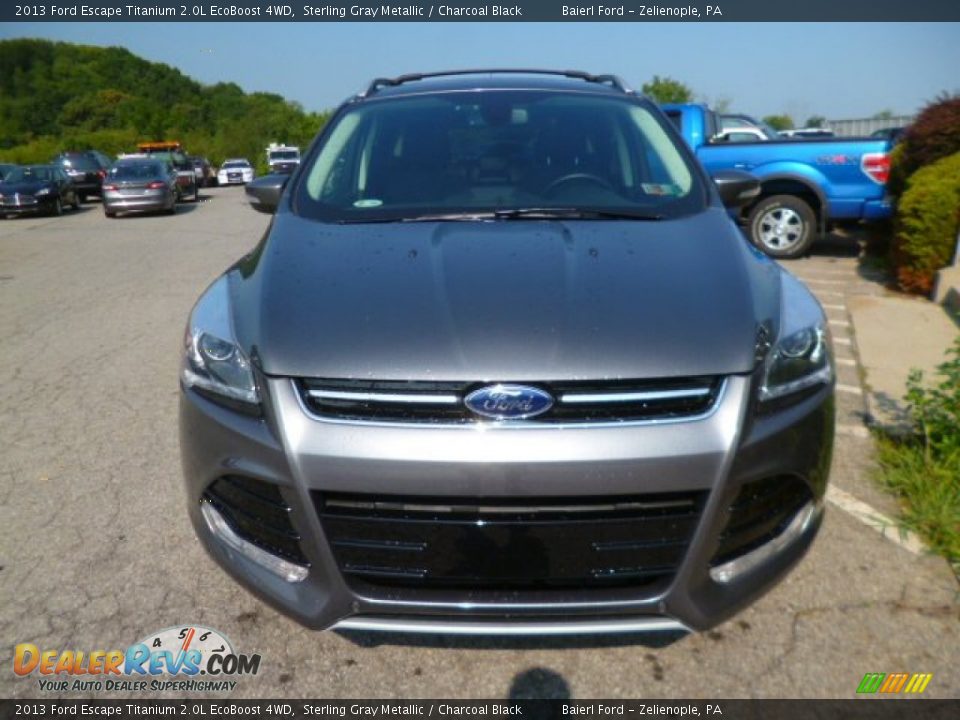 2013 Ford Escape Titanium 2.0L EcoBoost 4WD Sterling Gray Metallic / Charcoal Black Photo #3
