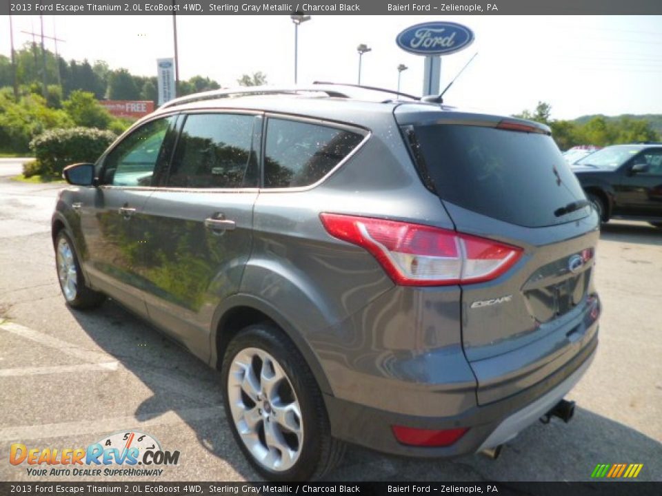 2013 Ford Escape Titanium 2.0L EcoBoost 4WD Sterling Gray Metallic / Charcoal Black Photo #5