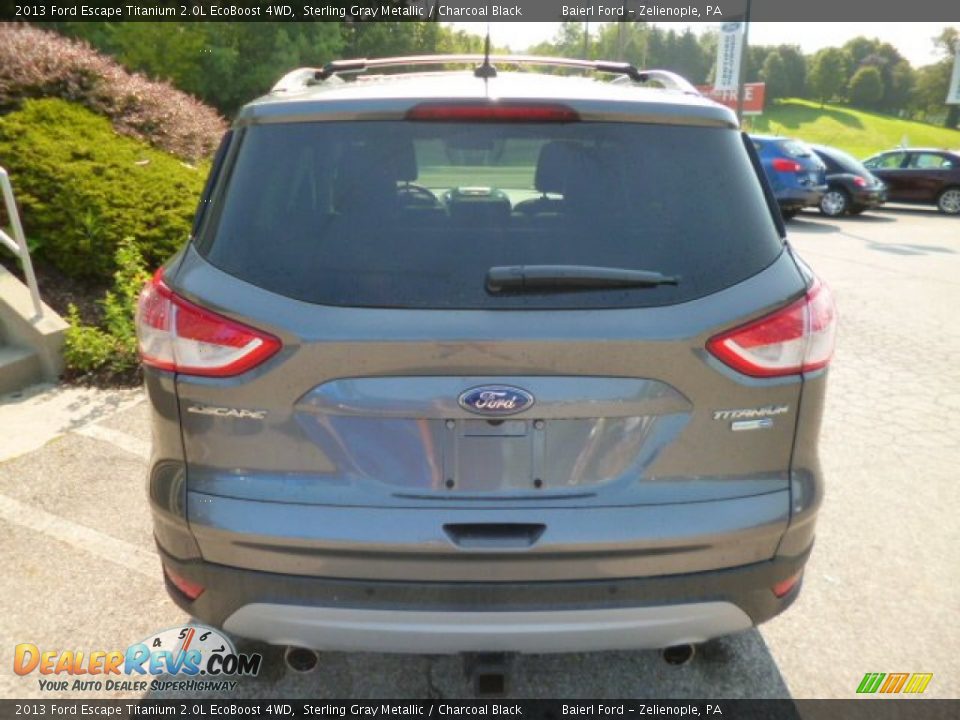 2013 Ford Escape Titanium 2.0L EcoBoost 4WD Sterling Gray Metallic / Charcoal Black Photo #6