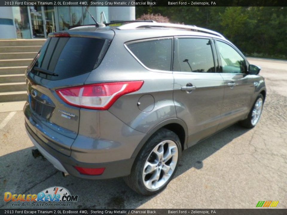 2013 Ford Escape Titanium 2.0L EcoBoost 4WD Sterling Gray Metallic / Charcoal Black Photo #7