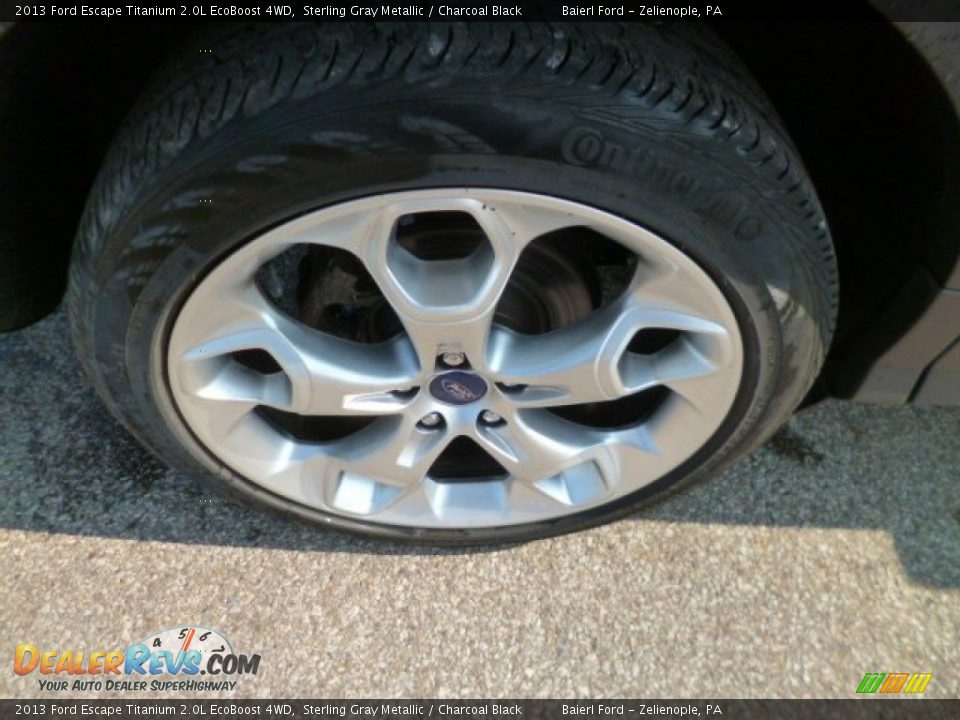 2013 Ford Escape Titanium 2.0L EcoBoost 4WD Sterling Gray Metallic / Charcoal Black Photo #8